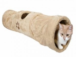 Tunel pentru o pisica sa isi faca mainile