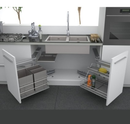 Cabinet pentru chiuveta de bucătărie ca alegere optimă pentru crearea unui interior