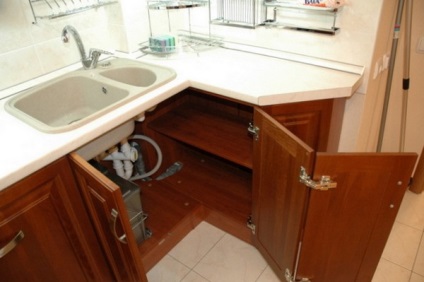 Cabinet pentru chiuveta de bucătărie ca alegere optimă pentru crearea unui interior