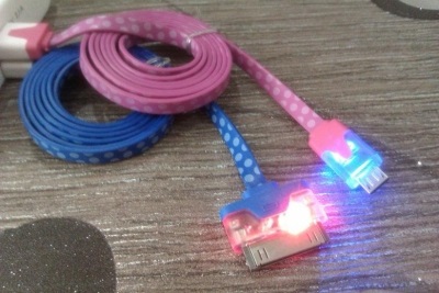 Cablu USB pentru iPhone cu iluminare din spate (cablu LED luminos, cablu, cablu de date pentru iphone 6