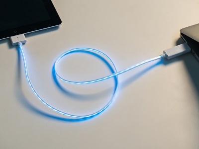USB kábel az iPhone háttérvilágítással (LED világítós vezeték, vezeték, adatkábel iphone 6-hoz