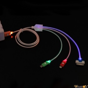 Cablu USB pentru iPhone cu iluminare din spate (cablu LED luminos, cablu, cablu de date pentru iphone 6