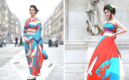 Mirele japoneze își transformă kimono-ul tradițional în rochii de mireasă uimitoare - în lume