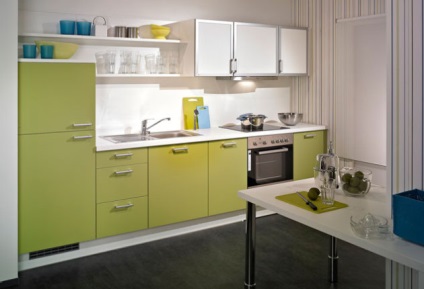 Bucătărie verde în interior (foto) - cum se creează un design armonios