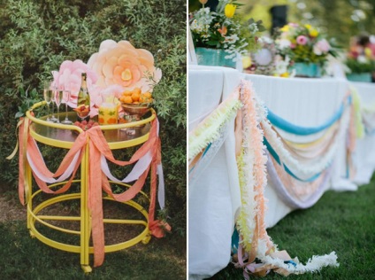 10 Ways to use szalagok esküvői dekoráció