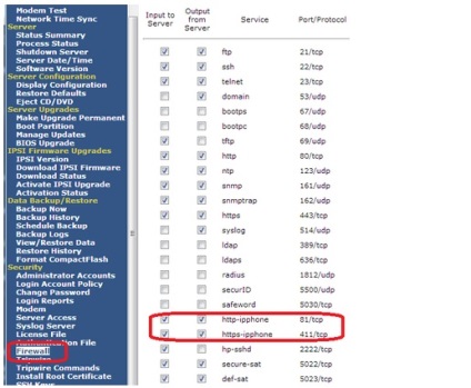 Az http-kiszolgáló aktiválása az avaya aura rel