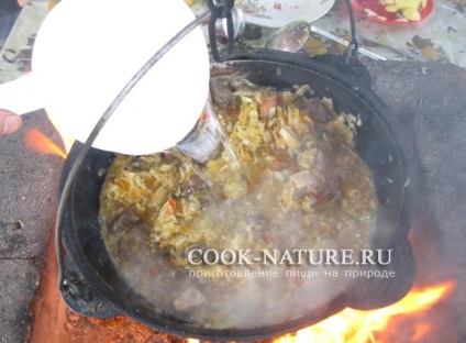 Bigos în poloneză - gătiți pe natura