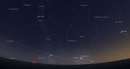 Marele univers, de ce lună în creștere în toamnă este atât de scăzută deasupra orizontului