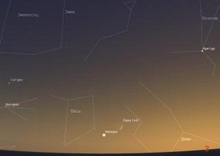 Marele univers, de ce lună în creștere în toamnă este atât de scăzută deasupra orizontului