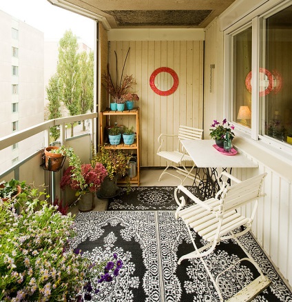 Flori pe balcon - idei de design, chestii interioare