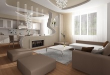 Designul camerei de cameră de interior, camerele în apartament și în casă, caracteristici reale, individuale