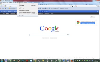 Hogyan készítsünk egy google kezdőlapot a Chrome-ban