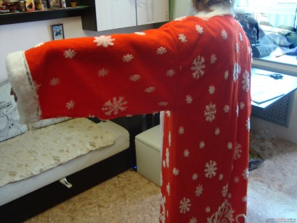 Как да шият костюм урок по Коледа Дядо Коледа върху създаването на костюмите новогодишни за Дядо Коледа, за да