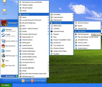 Cum se șterge fișierele temporare Windows 7