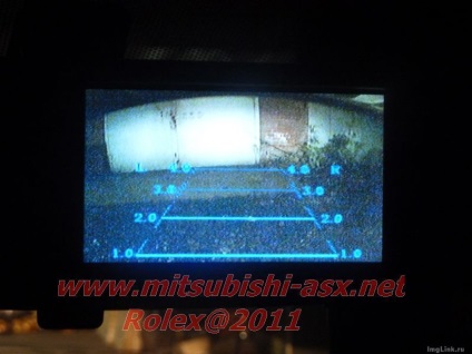 Vedere din spate a camerei și monitorului în oglinda retrovizoare - instalare - club auto mitsubishi asx,