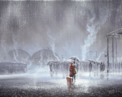 Tablouri de ploaie de la Jeff Roland, lumea artei contemporane