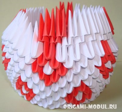 Swan origami modular