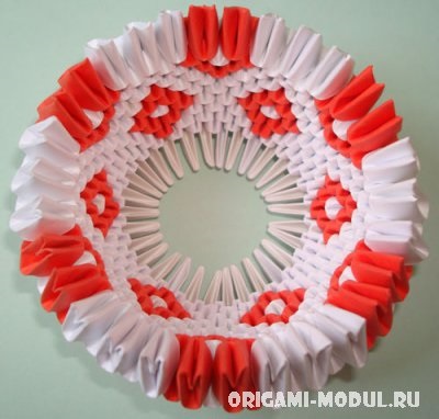 Swan origami modular