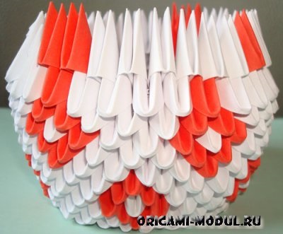 Swan origami modular