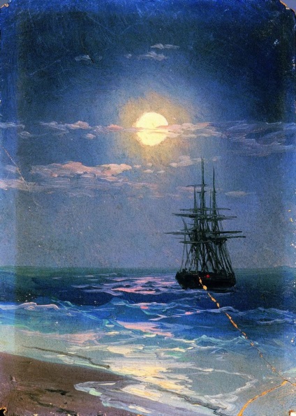 Marea pe timp de noapte în pictura