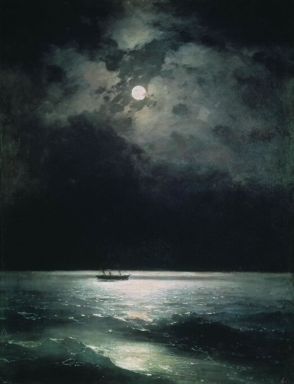Marea pe timp de noapte în pictura