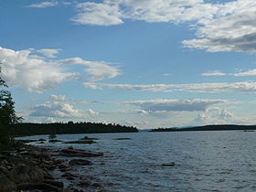 Strada Murmansk a rezervorului mai mare - Tuloma de sus - calcularea distanței dintre strada Murmansk a marii mari