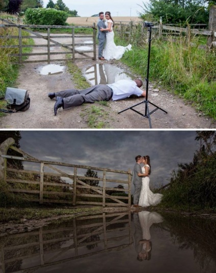 Ei sunt nebuni 10 fotografi de nunta, gata pentru orice pentru cadru perfect