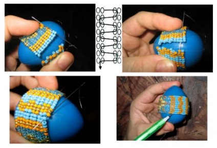 Țesut ouă în tehnica de țesere manuală, totul despre margele și beadwork