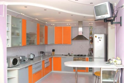 Bucătărie Orange în interior (48 fotografii) cum să combine setul de bucătărie portocaliu cu alte