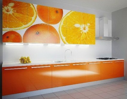 Bucătărie Orange în interior (48 fotografii) cum să combine setul de bucătărie portocaliu cu alte