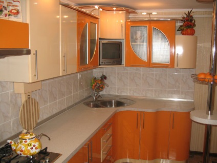 Bucătărie Orange în interior (48 fotografii) cum să combine setul de bucătărie portocaliu cu alte