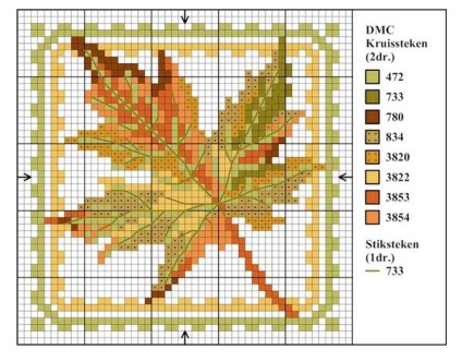 Осіння пора 45 простих схем для вишивки - ярмарок майстрів - ручна робота, handmade
