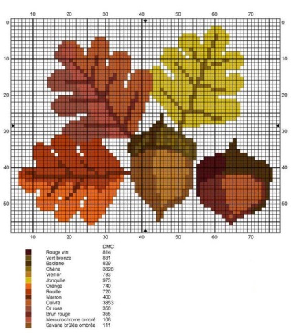 Timpul de toamnă 45 de scheme simple pentru broderie - târg de maeștri - manual, manual