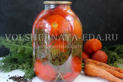 Tomate cu vârfuri de morcov pentru iarnă, magice
