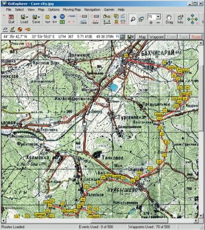 Cartografierea hărții Statului Major al Oziexplorer