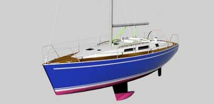 Vitorlás jacht projekt 11 design