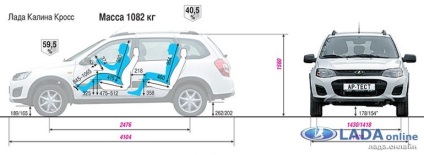 Dimensiunile unui fret al unui viburnum 2 (dimensiunile corpului, dimensiunile unui portbagaj și interior)