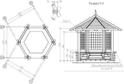 Arbore hexagonal cu desene și dimensiuni ale mâinilor proprii