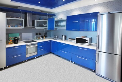 Kék konyha (fotó), amelyről választhat