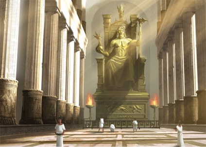Statuia lui Zeus din Olympia este una dintre cele șapte minuni ale lumii antice