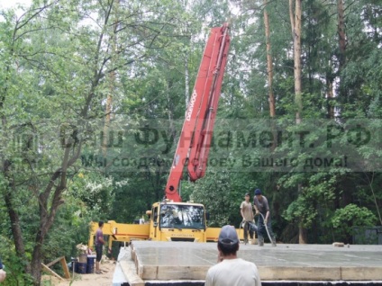 Construirea unui podea de subsol, fundație