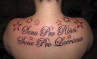 Tatuaj în schițe latine, fotografie, inscripții în limba latină cu traducere