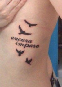 Tatuaj în schițe latine, fotografie, inscripții în limba latină cu traducere