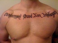 Tatuaj în schițe latine, fotografie, inscripții în limba latină cu traducere