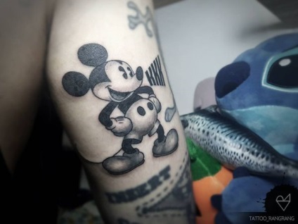 Tattoo Mickey Mouse Value, fénykép tetoválás, vázlatok