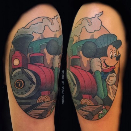 Tattoo Mickey Mouse Value, fénykép tetoválás, vázlatok