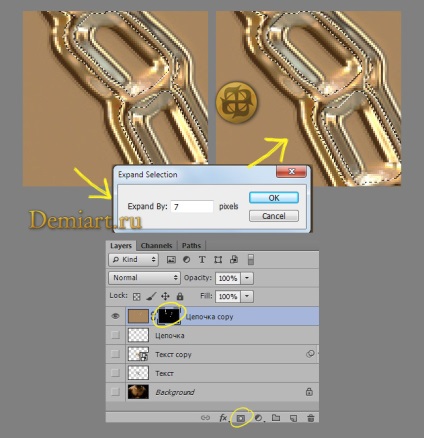 Lectia Photoshop creaza un colier de aur cu filtru forjat, creaza colier de aur folosind