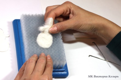 Felting o clasă de master pentru un om de zăpadă începător