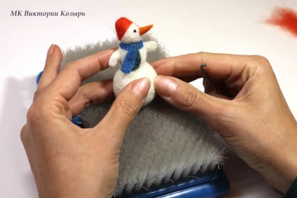 Felting o clasă de master pentru un om de zăpadă începător