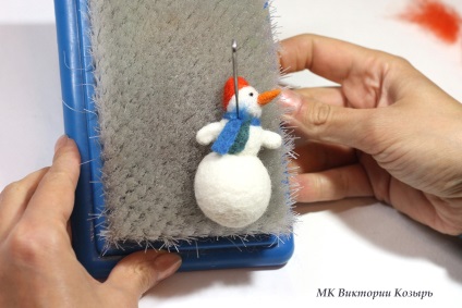 Felting o clasă de master pentru un om de zăpadă începător